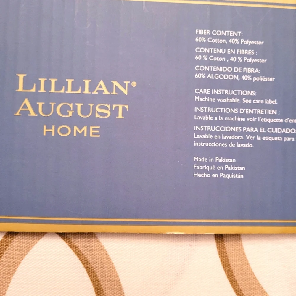 ❤️‍🔥 NWT Lillian August Home Moroccan Medallion shower curtain
